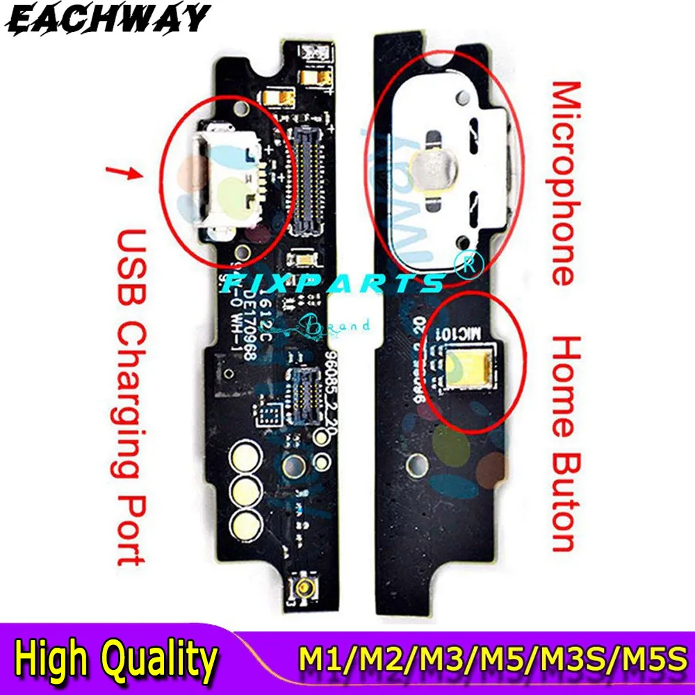 

For U10 U20 USB Charger Board Flex For Meizu M1 M2 M3 M3s M5 M5s M6 Note Mini USB Port Connector Dock Charging Flex Cable