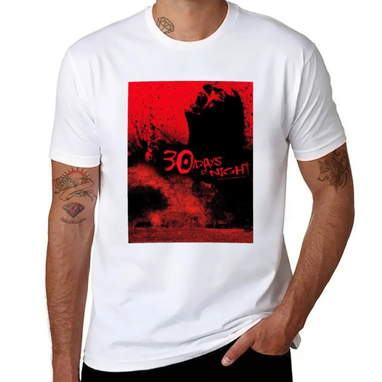 

30 Days Of Night Horror Movie T-Shirt man clothes summer top basketball graphic tees vintage t shirts mens clothes