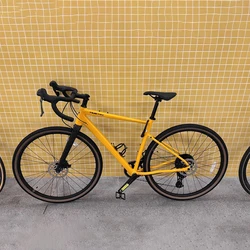 10/11/12 Speed Road Bike Thru Axle Disc Brake 700Cx40C Tire Aluminum Alloy Frame Carbon Fiber Front Fork XS/S/M/L Gravel Bicycle