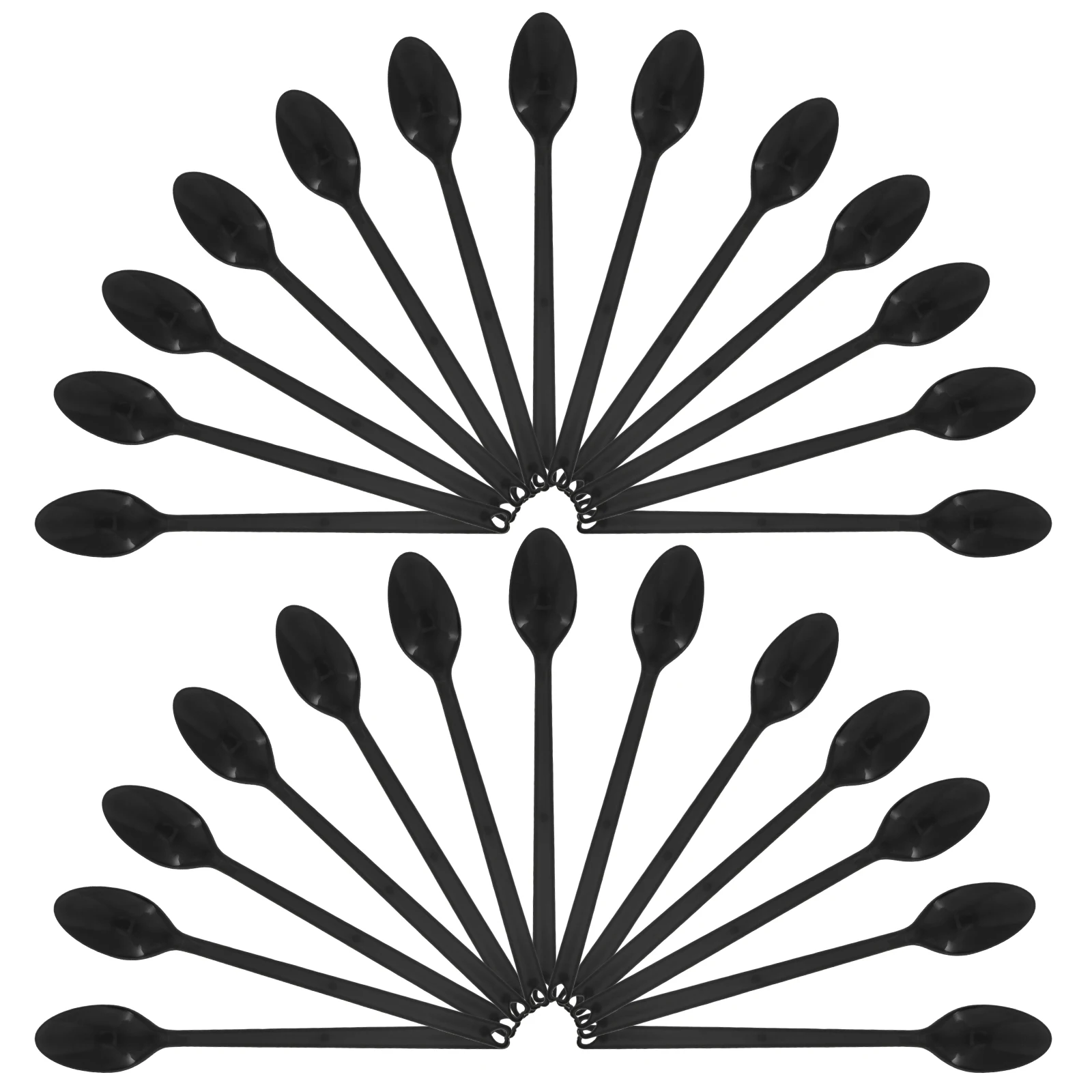 

100pcs Long Handle Mixing Spoons Plastic Coffee Tea Stirring Spoon Cold Hot Beverages Utensils Easy Clean