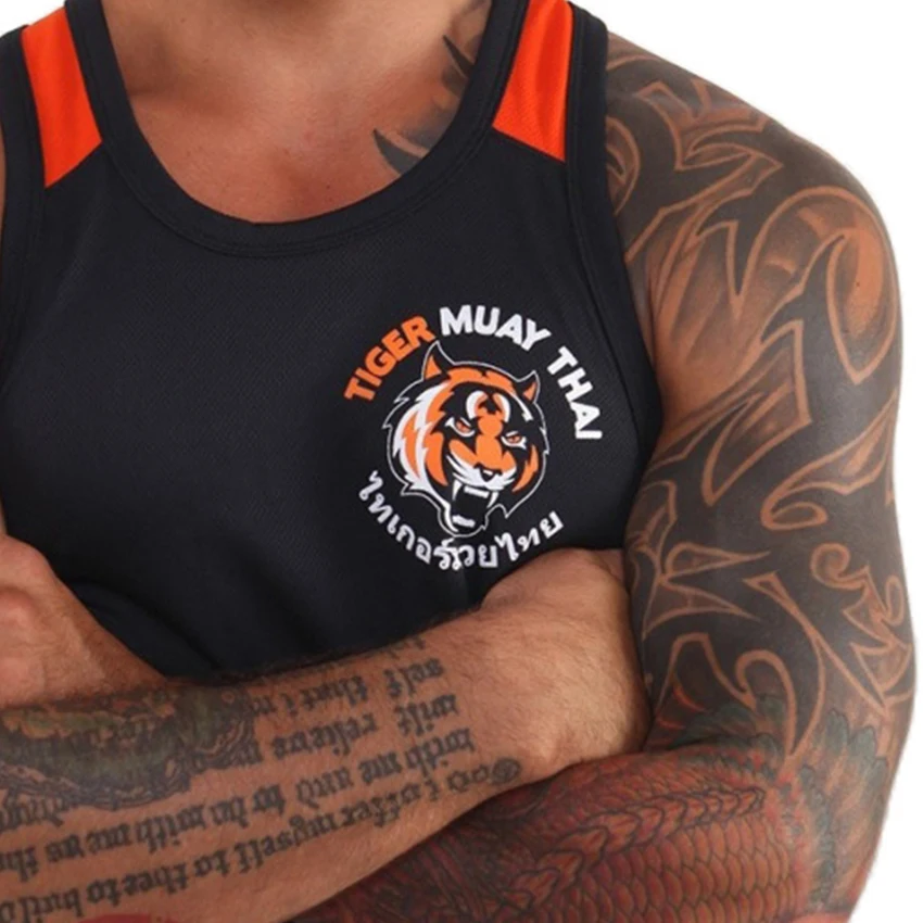 DUELTIGER Black Tiger Muay Thai MMA gilet da allenamento traspirante assorbente MMA Muay Thai abbigliamento Short uomo pantaloncini da boxe Jaco