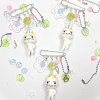 Toro Inoue Bag Pins Handmade Cute Beaded