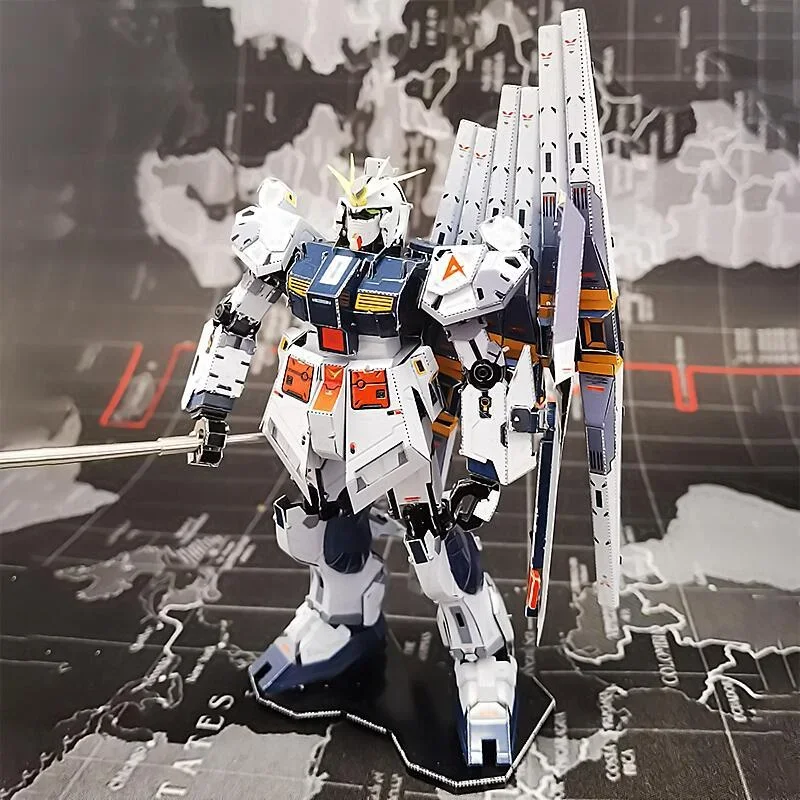 Gundam Steel Magic RX-0 Unicorn Full Metal DIY Creative Assembly Model 3D Stereoscopic Puzzle Mech Assembly Model Toys Ornaments