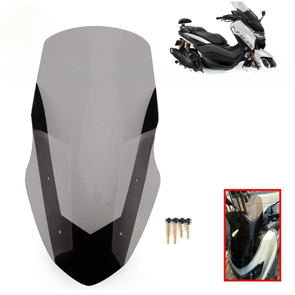 For Yamaha NMAX155 N-MAX125 2016-2018 Motorcycle Front Windscreen Deflector Transparent Motorcycle Equipments Accessories Parts