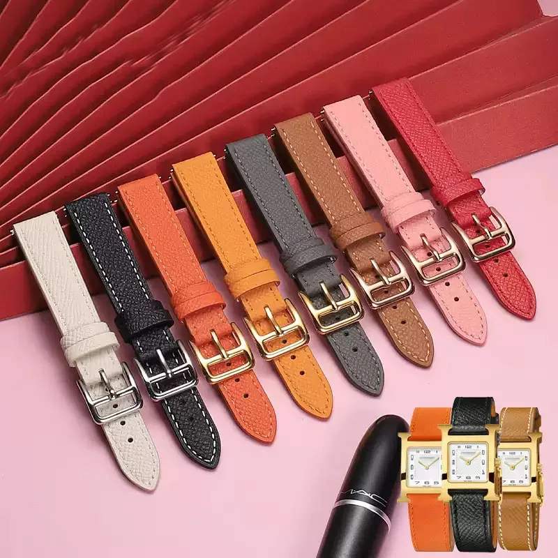 Genuine Leather Strap Of The Watch Is Suitable For Hermes 14mm 16mm 18mm  Fashionable Comfortable Soft cowhide Bracelet