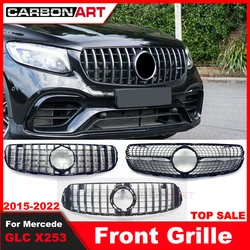 Year 2016 2018 2020 2022 X253 GT Grille Front Racing Mesh Grill for merced X253 GLC200 GLC250 GLC300 GlC450 W253 Panamerica Grid