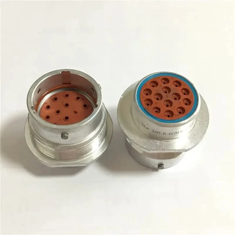 HD34-18-14PE Style Automotive Connector, 14Pin Circular Male Panel Plug