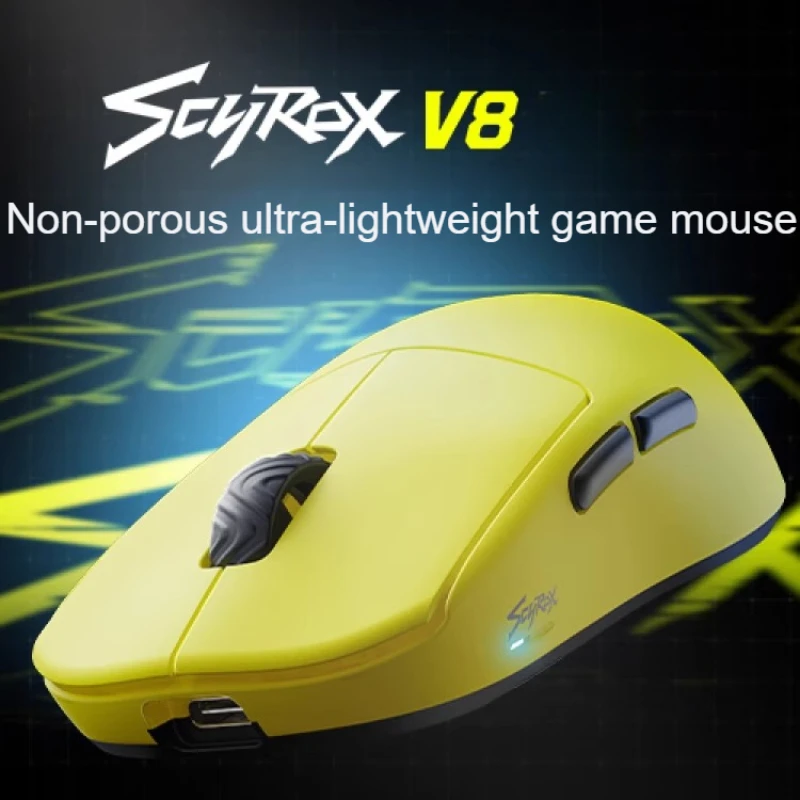 

Scyrox V8 Gaming Mouse Custom Dual Mode Lightweight 2.4G Wireless Mouse Support 8k 36g Lightweight 3950 Cordless Gaming Mouse