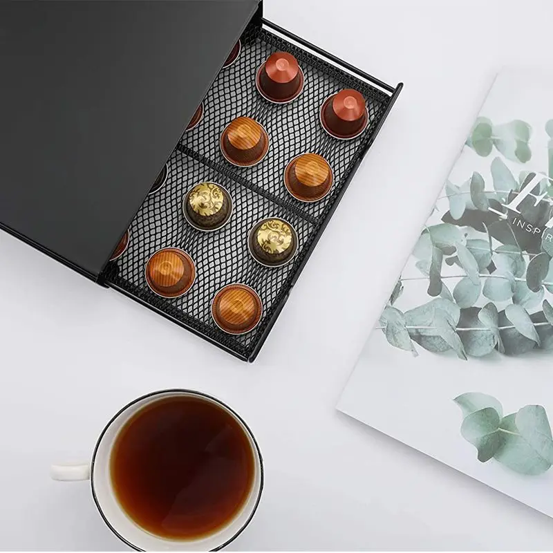 

Практичный держатель для капсул для кофе для Dolce Gusto/Nespresso, стеллаж для хранения капсул, держатель для кофемашины, ящик