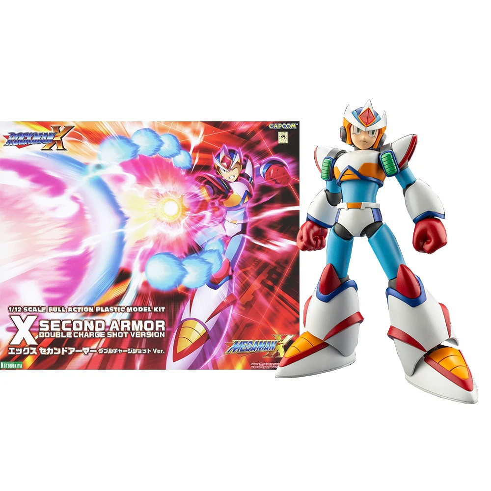 

In Stock Original Kotobukiya MEGA MAN ROCKMAN X2 Assembly Models Ver. Anime Action Figures Model Collection Toy