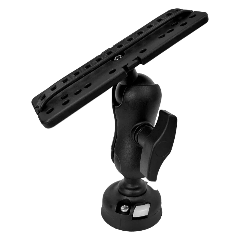 U2JB Marine Electronic Fish Finder Mount Plate Boats Fish Finder Mount Bracket Fish Finder Mount Base, 360 Degree Adjustable