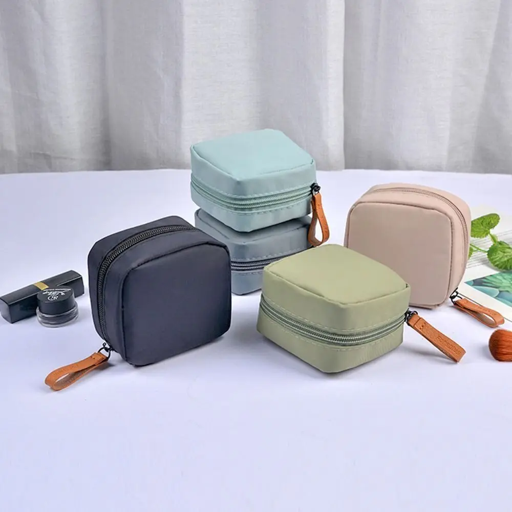Fashion Multi-Purpose Cosmetic Bag Portable Small Mouth Red Bag Home Storage Sanitary Cotton Bag Outgoing