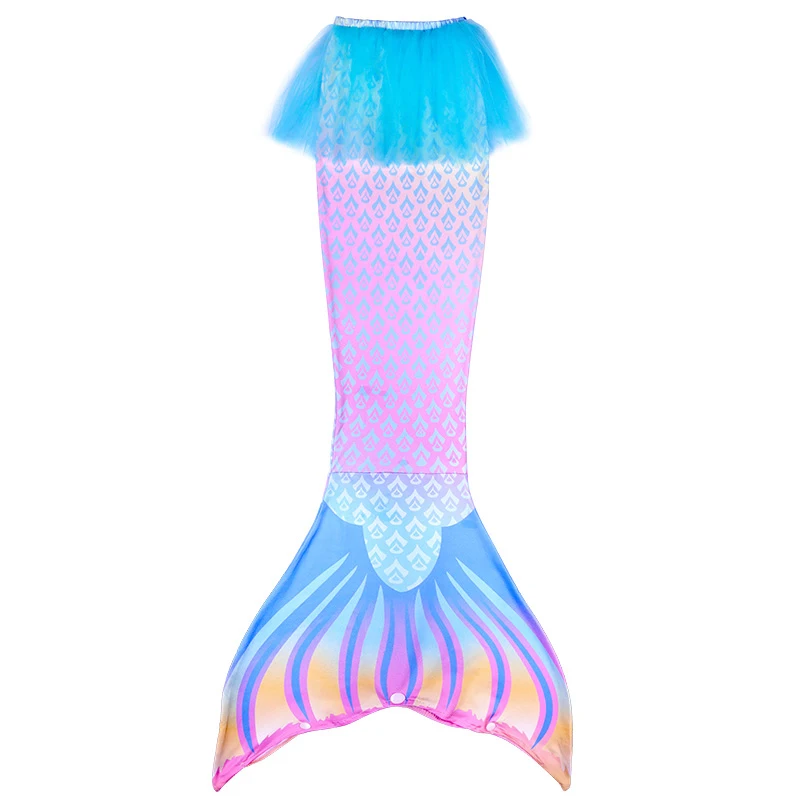 어린이 인어 COS 의상, 소녀 3피스 공주 공연 의상, 파티 의상, 할로윈 코스프레 의상