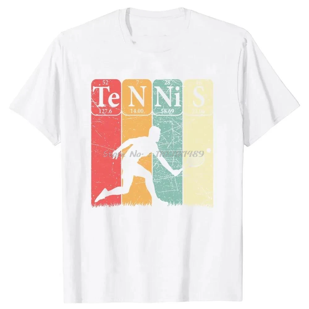 Funny Tennis Evolution Of Man Sport Retro Vintage tshirts Tee Tops Fashion Tshirt Clothing T-shirts Oversized Unisex Tshirt