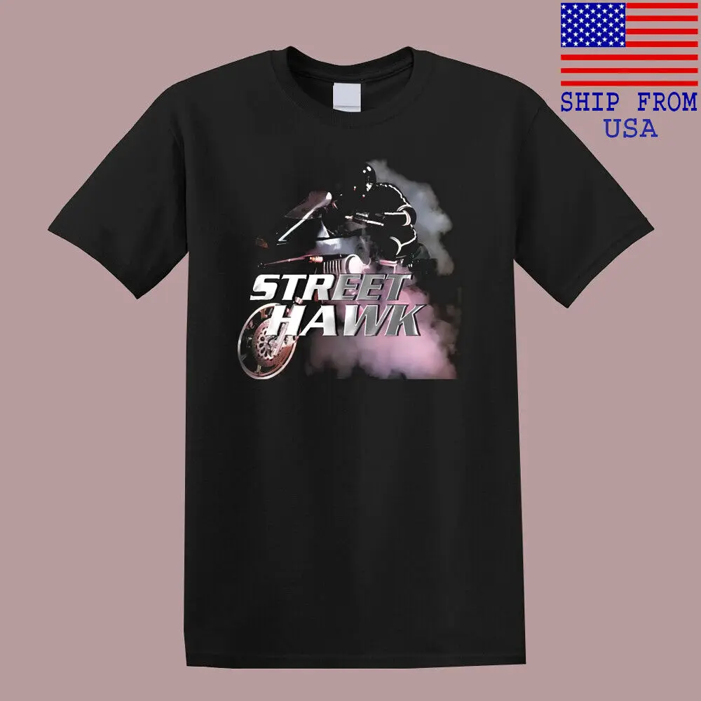 Street Hawk Movie TV Show Men's Black T-Shirt Size S-5XL