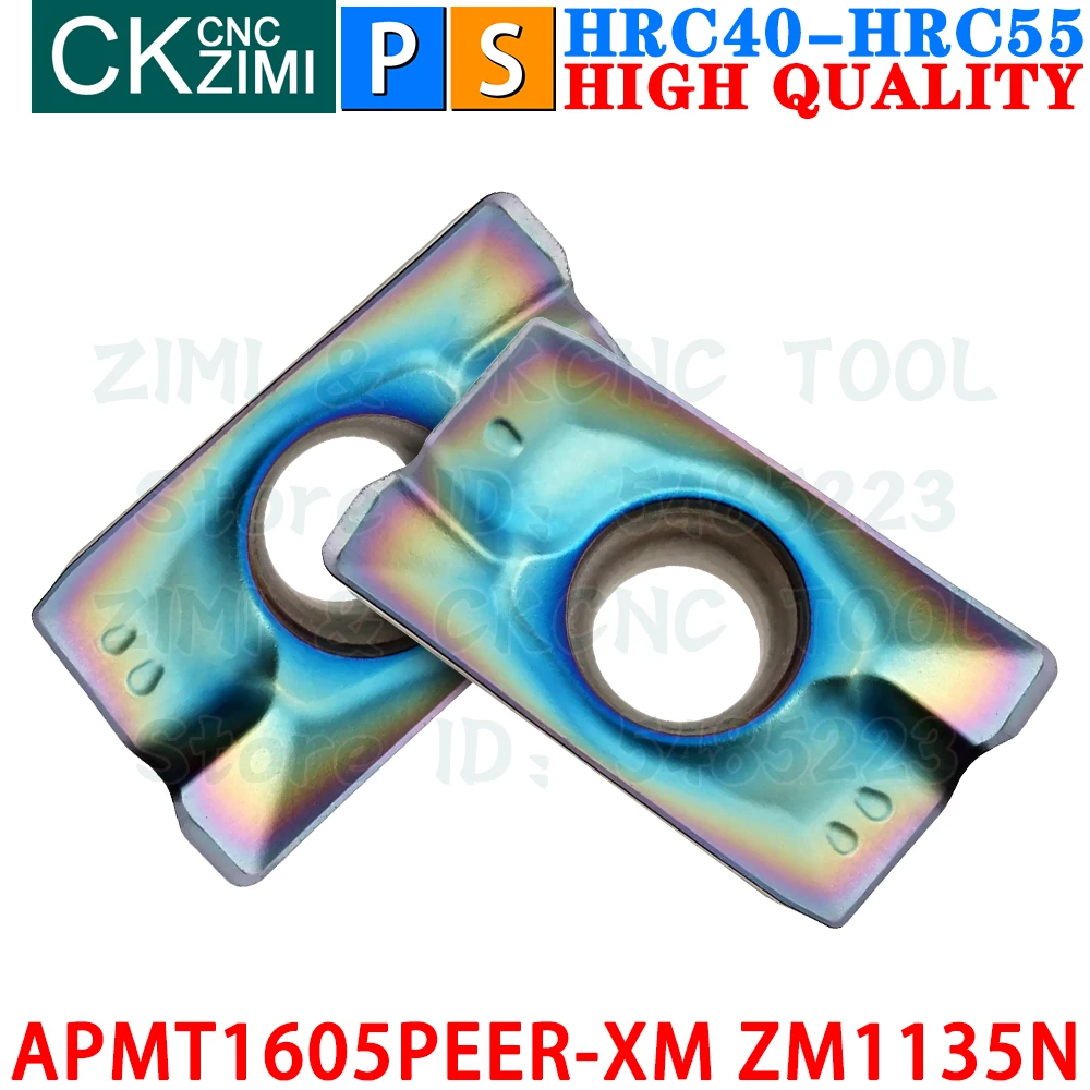 APMT1605PEER-XM ZM1135N APMT 1605 PEER XM ZM1135N Inserto in metallo duro Fresatura di spallamenti Utensili per inserti APMT 1605PEER APMT 1605 APMT1605 BAP400R 400R Tornio CNC indexabile Utensile da taglio