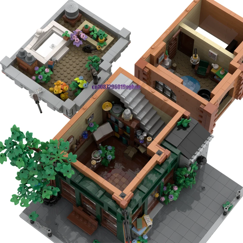 2368PCS Città di Vendita Caldo Street View Moc Modulare Goodwin Aaziario Streghe Negozio modello FAI DA TE idee creative Giocattolo Per Bambini Blocchi Regalo