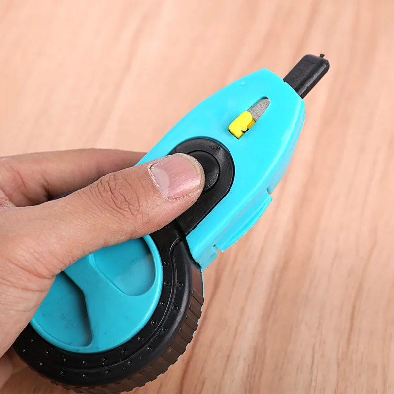 Woodworking Level Tool Carpenter Manual Ink Marker Scriber Ink Fountain Ink Duct EDC Tools With 8M Chalk Lines /Color Random