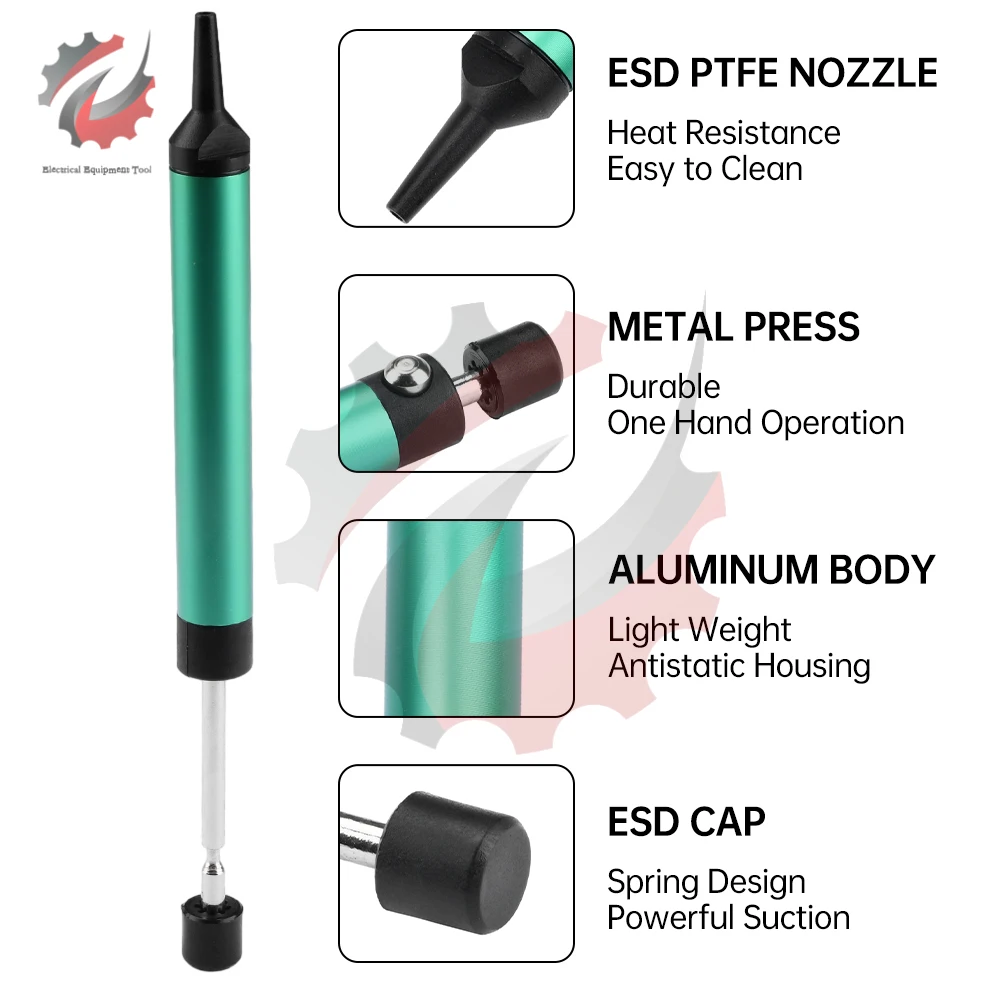 

DP-366 Mini Tin Suction Device Desoldering Pump Tin Welding Extractor Sucking Pen Solder Sucker Tin Remover Welding Equipment