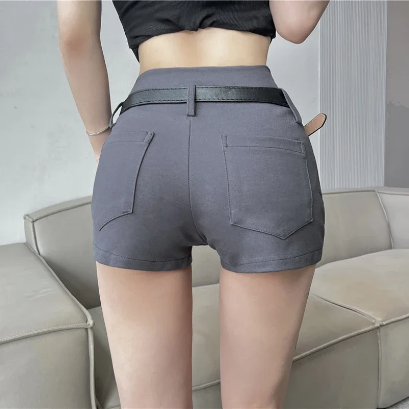 Obcisłe szorty na co dzień damskie Hotsweet moda letnia szykowny temperament Office Lady odzież uliczna na wszystkie mecze Vintage cienkie seksowne podstawy