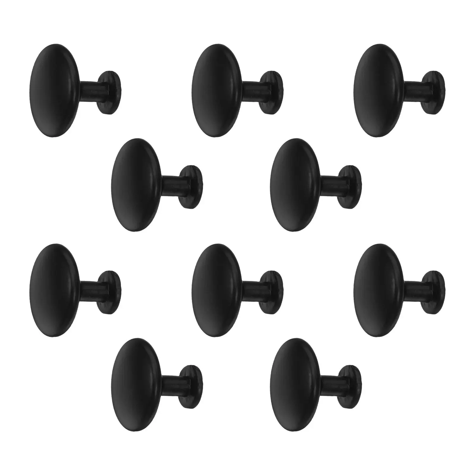 10Pcs Black Single Hole Furniture Handles Drawer Pulls Cabinet Knobs Elegant Stylish Upgrade for Kitchen Cupboard Wardrobe