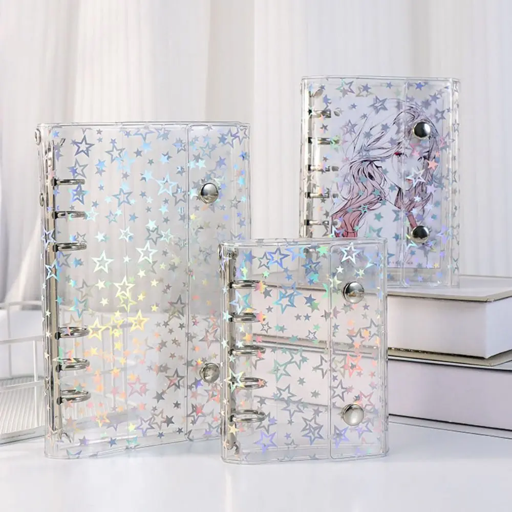 Waterproof Money Savings Challenge Binder Transparent Button Closure Budget Binder Notebook Colorful Portable
