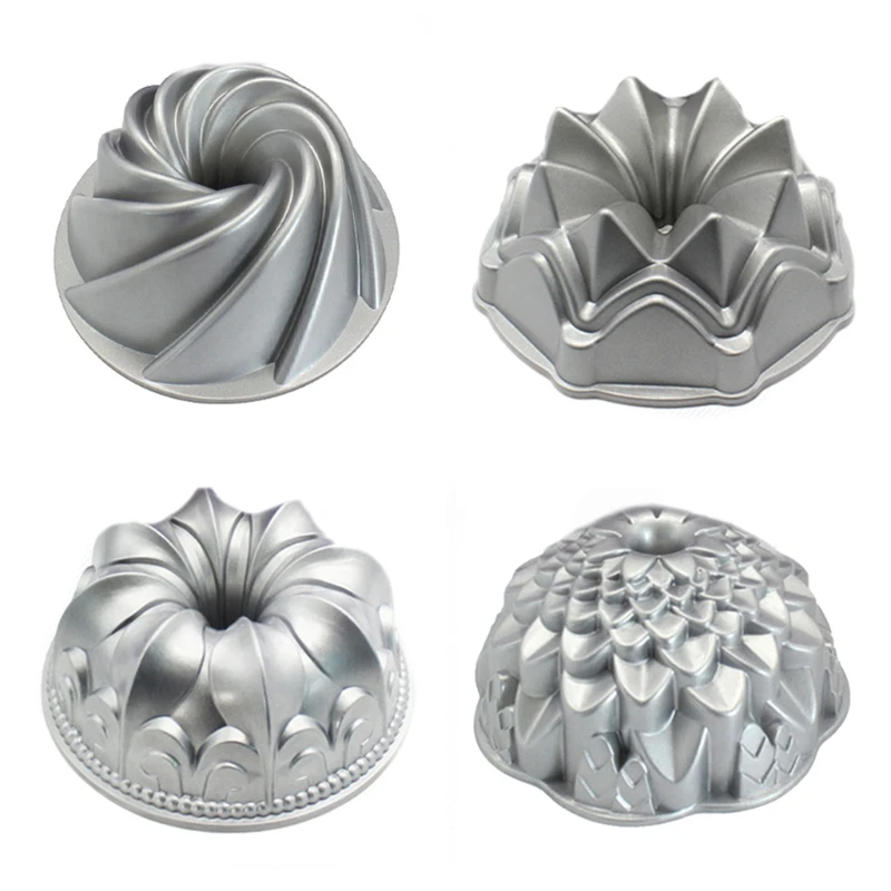 

Aluminum Material Cakes Tins Pans Cake Moulds Hollow Chimney Cake Moulds DIY Baking Cake Tools 4 Types to Dropship