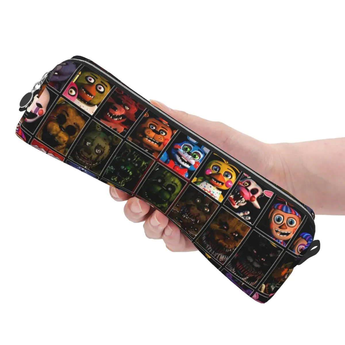 Fnafed Movie Game Pencil Cases Pencil Pouch Pen Box Kids Large Storage Bags Office Cosmetic Accessories