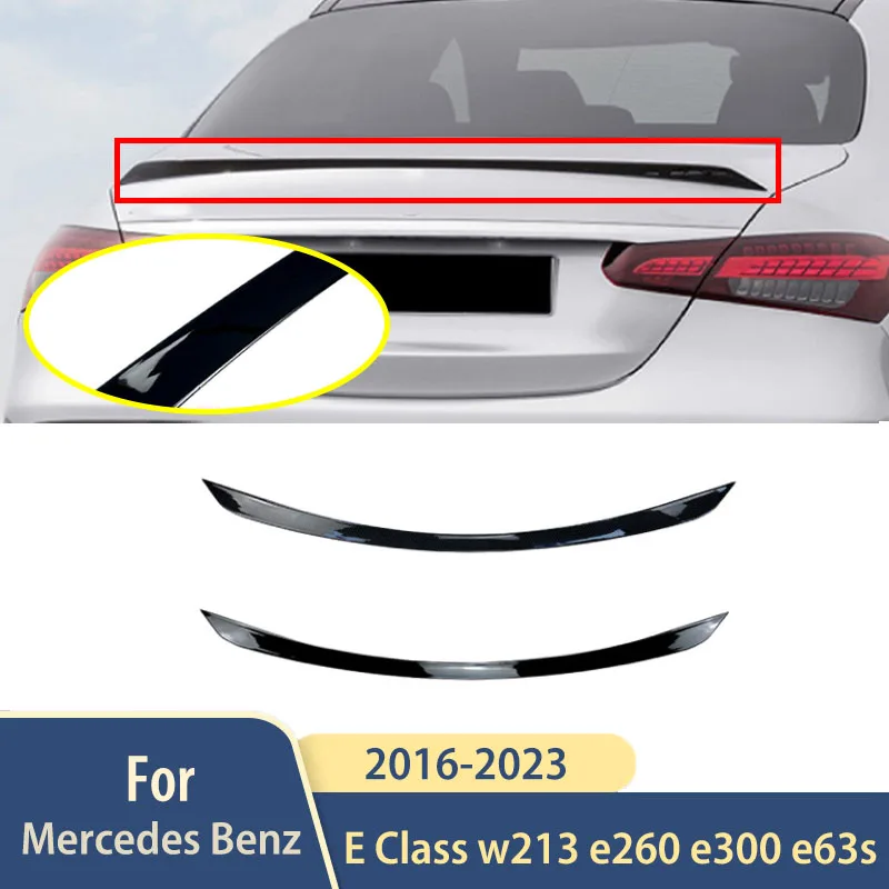 For MERCEDES BENZ E Class E260 E300 E63S 2016 To 2023 Car Rear Trunk Roof Spoiler Wings Accessories