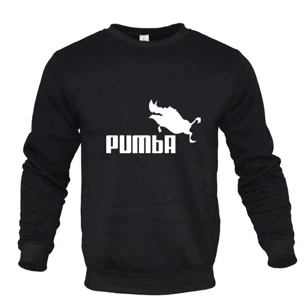 PUMBA New Spring Autumn Casual Hoodies Men Top Fashion Long Sleeve Round Neck Sweatshirts Men Clothes Loose Pullovers Hip Hop