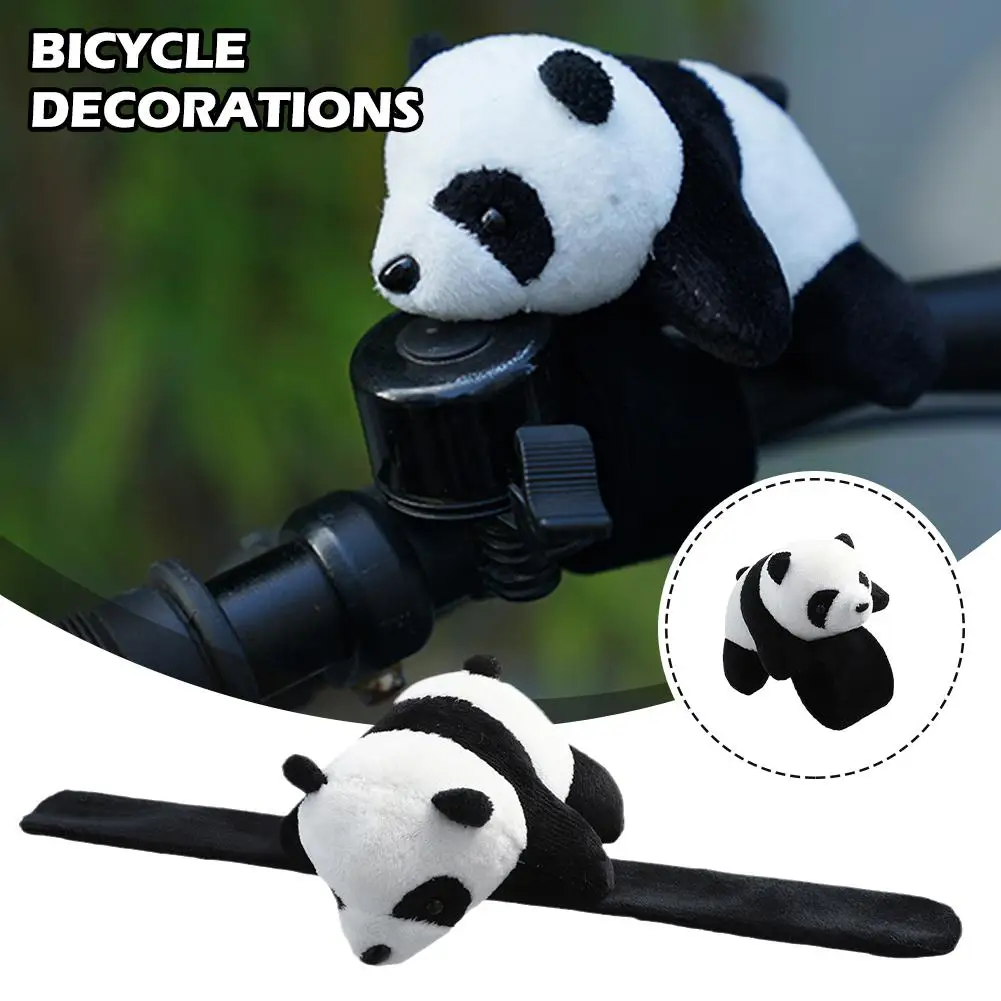 Cute Panda Bicycle Handlebar Ornaments Stuffed Plush Animal For Bike Bicycle Motorcycle Handle Decoration F9t2