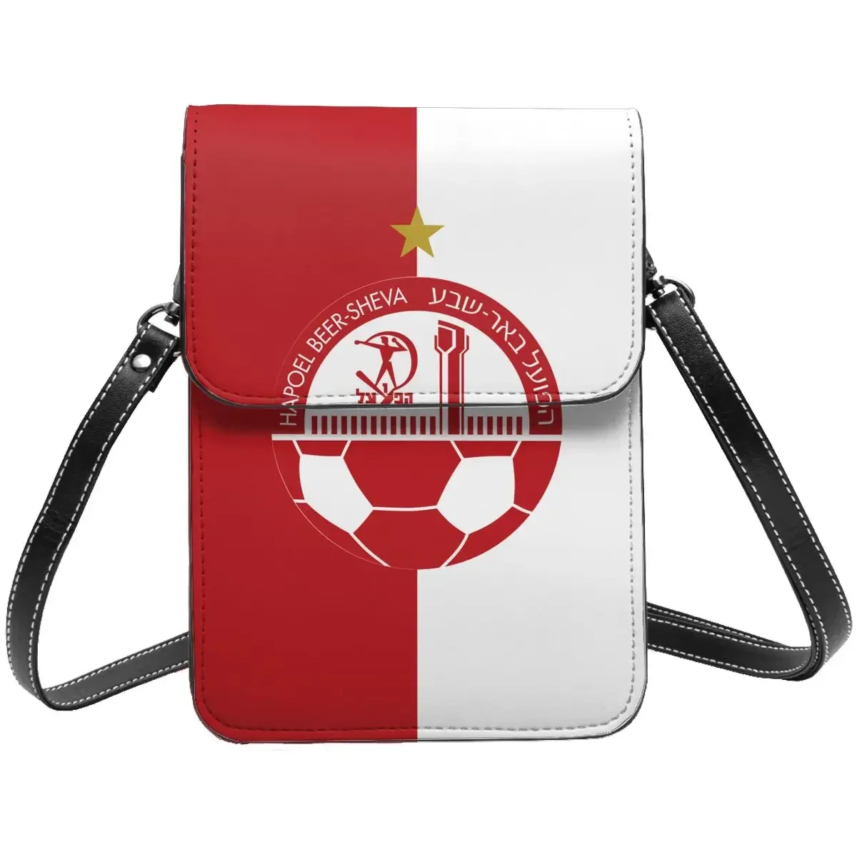 

Hapoel Beer Sheva Crossbody Wallet Cell Phone Bag Shoulder Bag Cell Phone Purse Adjustable Strap