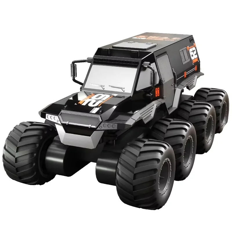 Amphibisches 8-Rad-RC-Stunt-Auto, Hochgeschwindigkeits-Offroad-Fernbedienungsfahrzeug für Kinder, 2,4 G kabelloser Controller, Wasser- und Landspielzeug