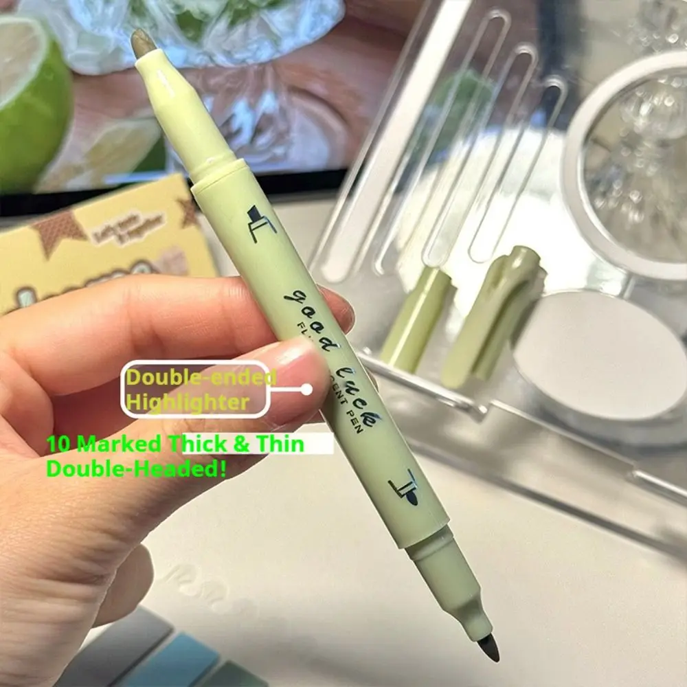 6PCS Gifts Plastic Stationery Set Ballpoint Pen Correction Tape Pen Set Functional Writing Tools Office Use