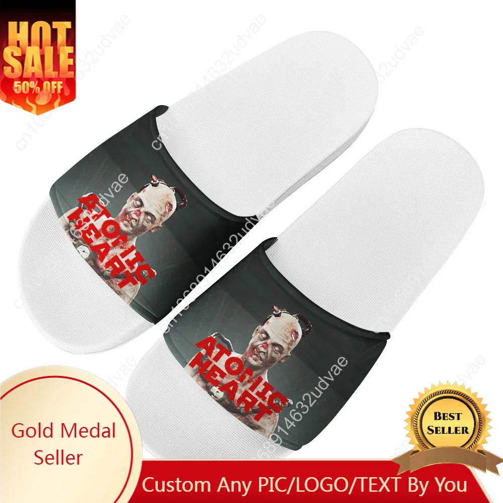 

Atomic Heart Slippers Home Bathroom Sandals Water Shoes Men Women Teenagers Indoor Poor Sandal Customized Summer Slipper
