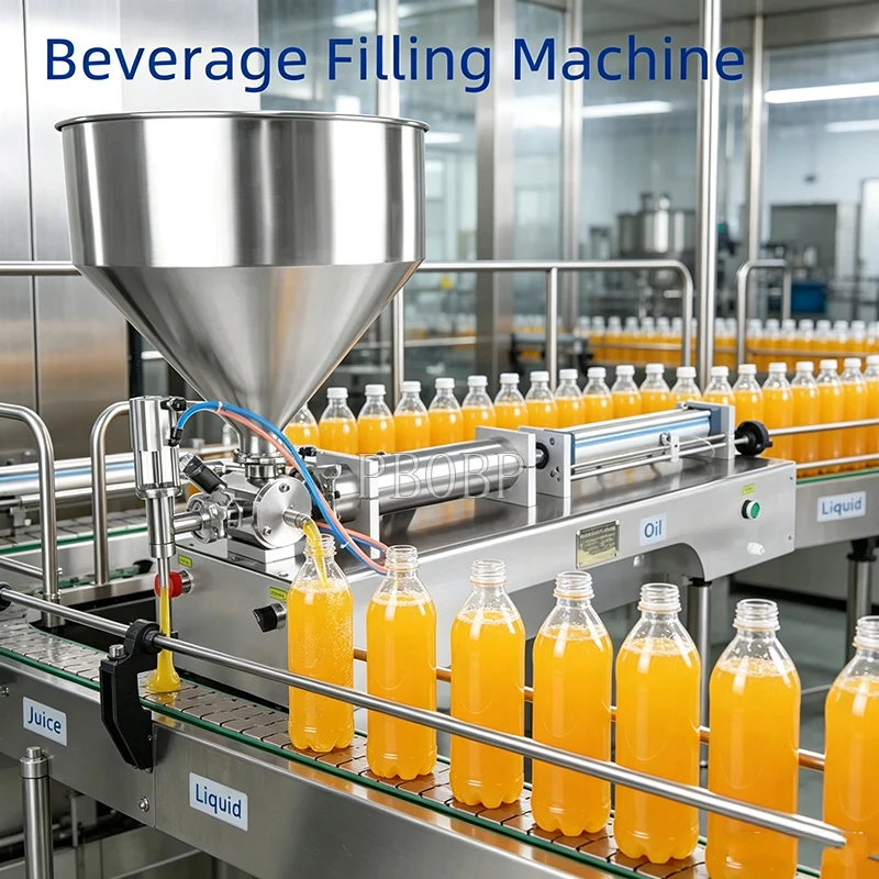 PBOBP Single Nozzle Paste Filling Machine Cream Salad Cosmetics Soy Sauce Vinegar Piston Electric Filling Machine