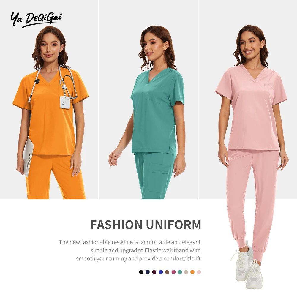 

Hospital Doctor Short Sleeved Uniforms Dental Clinic Medical Scrubs Suits Spa Uniforms Pet Grooming Veterinary Nurse Accessories