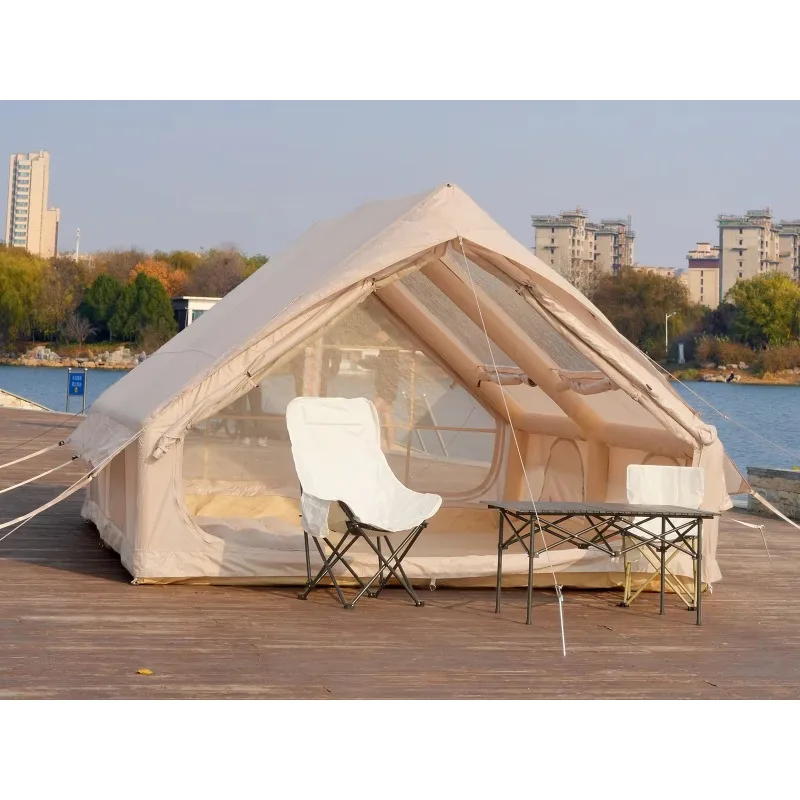 12 Light Weight Double Doors and Double Large Window Mountaineering/glamping Tents