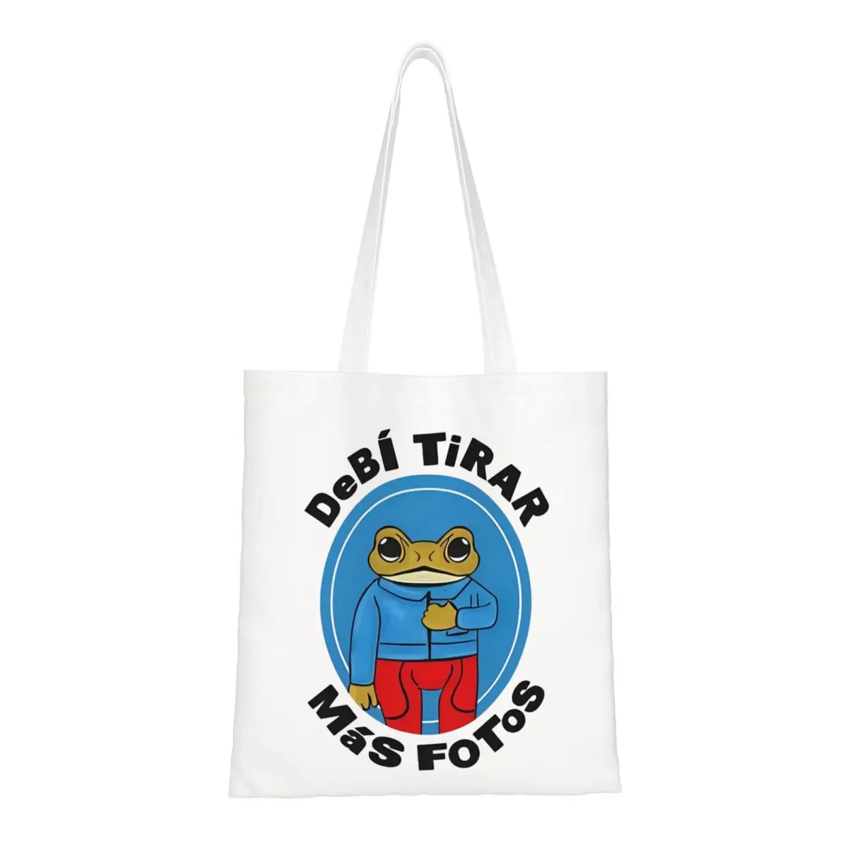 

Unisex DtMF - Bad Bunny - Sapo Concho Toad Tote Bags Canvas Shopping Bag for Girl Handbags