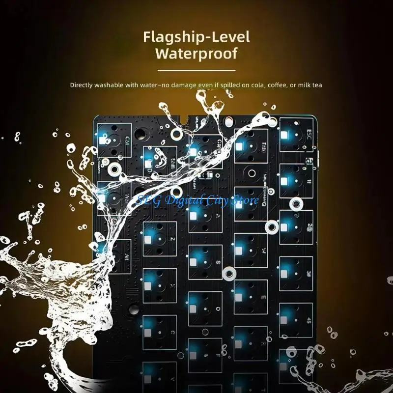 U75B Durability 60% Mechanical Keyboard PCB With Nanocoating Protections And Color Effects