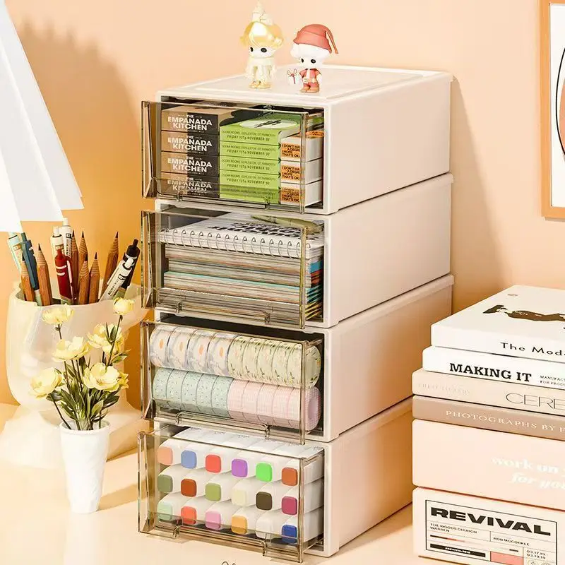 

Drawer style stationery storage box, office desk, workstation for organizing stationery, cosmetics, shelf, storage cabinet