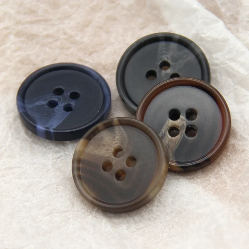 Big Resin Imitation Horn Pattern Coat Suit Buttons For Clothing Men Classical Jacket Decorative Sewing Accessories Wholesale