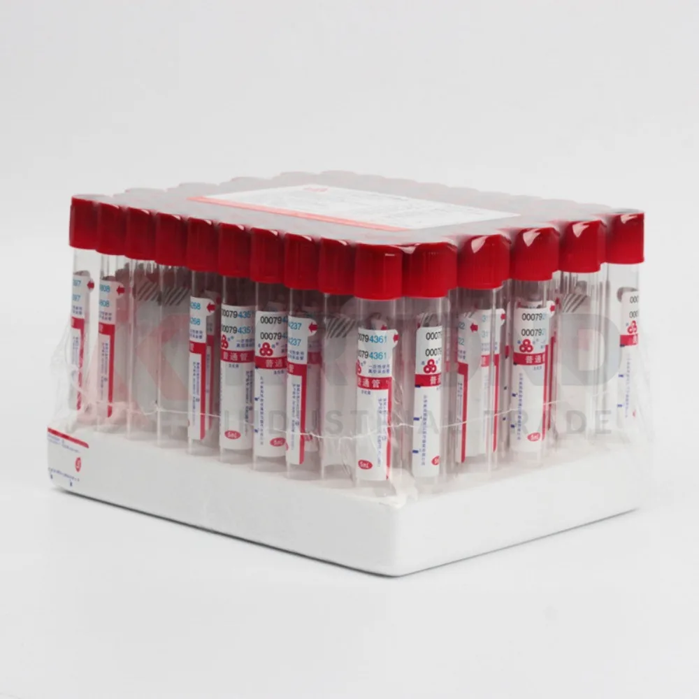 100pcs Medical No Additive Plain Tube Plastic Vacuum Blood Collection Tube Ordinary Blood Test Tubes 10ml PET Tube