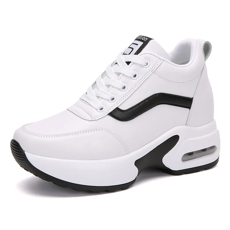 Women Sneakers Height Increase internal Cushion High Heeled Sports Shoes Ladies Female Footwear Chunky Tennis Trainer Designer