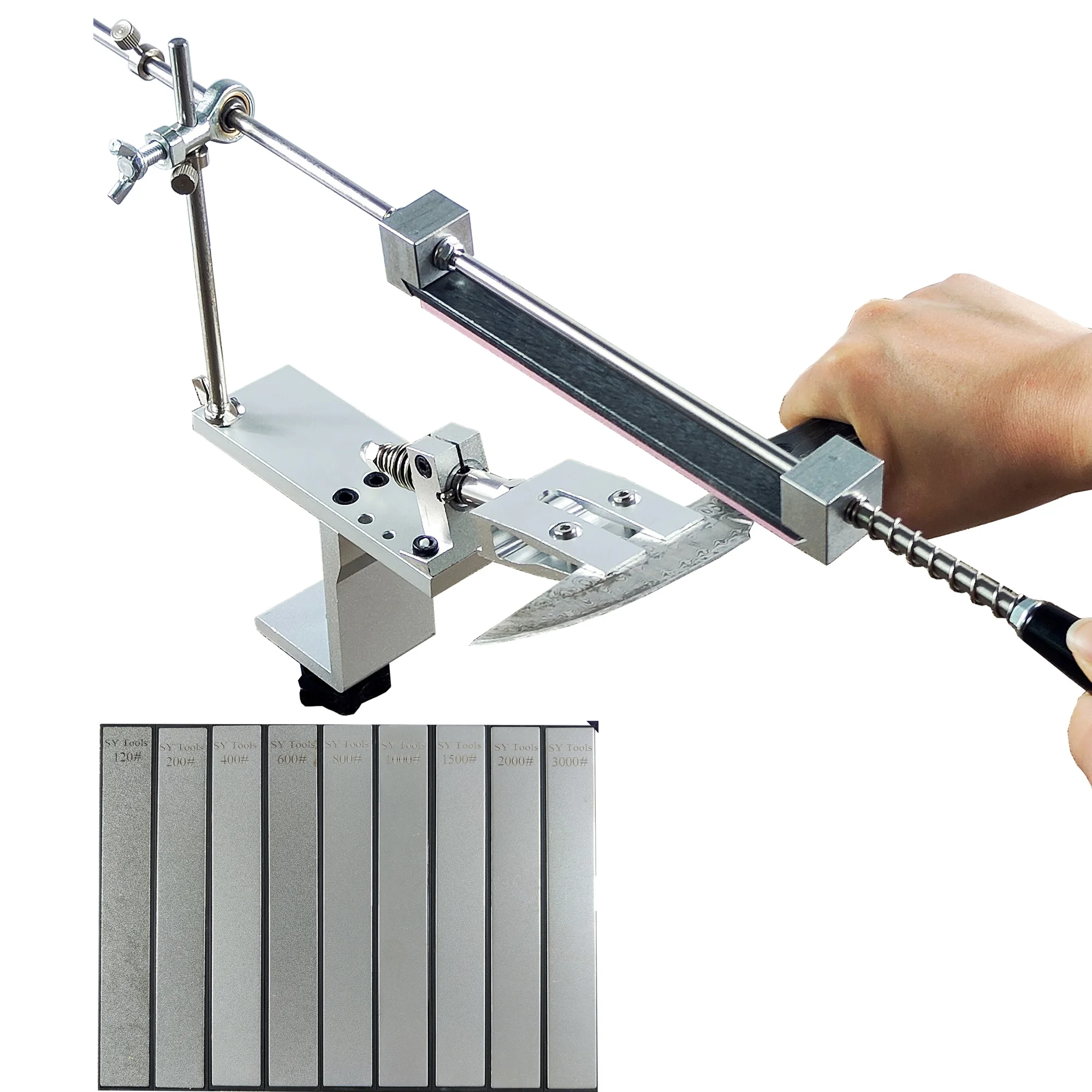 Sy Tools K10 Upgrade Ostrzałka do noży z funkcją odwracania o 360 stopni System ostrzenia noży kuchennych