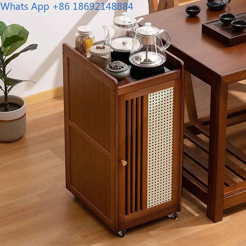 

Mobile Small Tea Cabinet for Home Use, Balcony Tea Table, Integrated Tea and Coffee Table