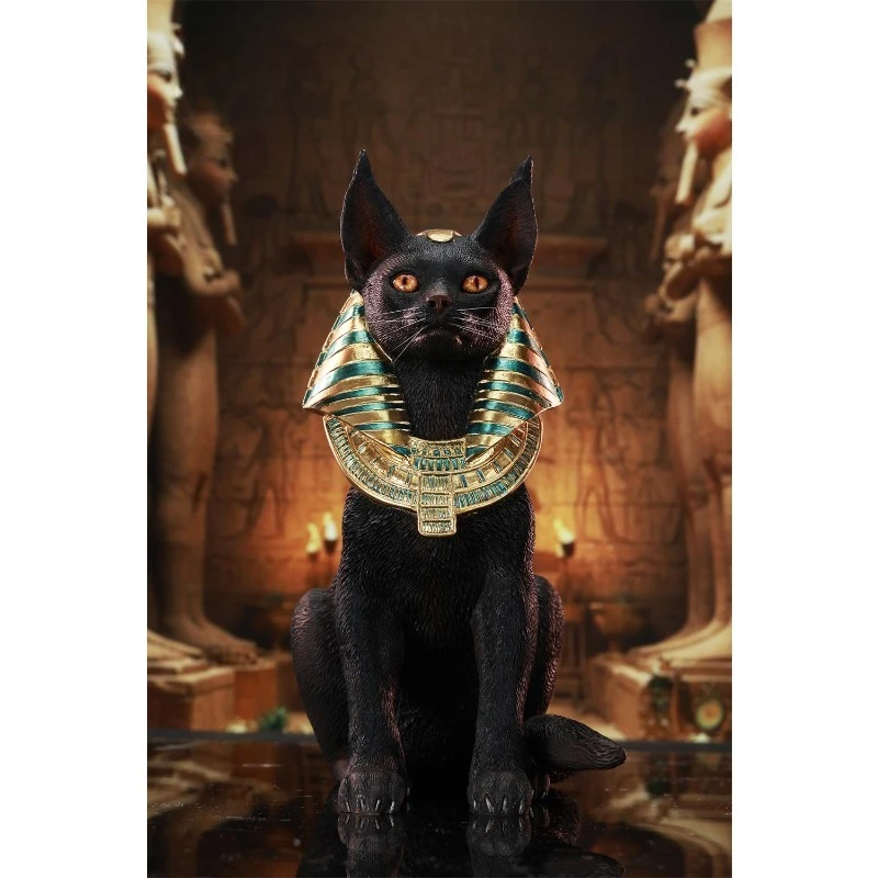 Przedsprzedaż Model Kot Faraon JXK w Skali 1/6, Ręcznie Robiony, Uroczy Egipski Kot, Model Zwierzęcia z Żywicy na Figurki Akcji, Ozdoba na Biurko