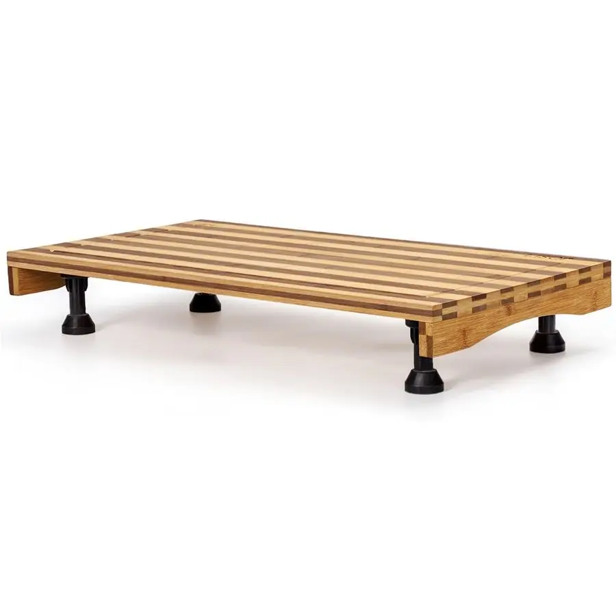 調節可能な脚付きコンロカバーアンプカウンタートップまな板、21.14 x 11.42インチ、電気ストーブ用の両用まな板