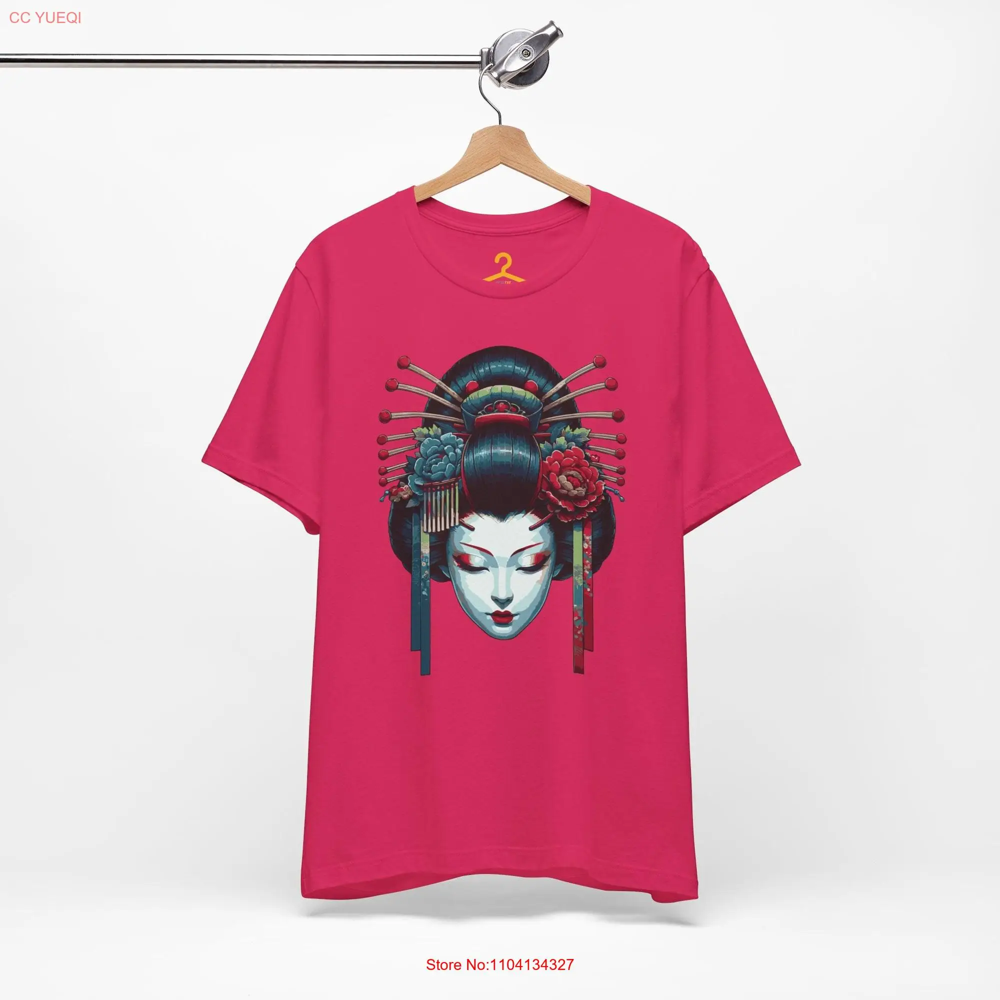 Geisha elegance vector tee unisex japanese beauty arT T Shirt cultural kabuki inspired graphic timeless fashion design top