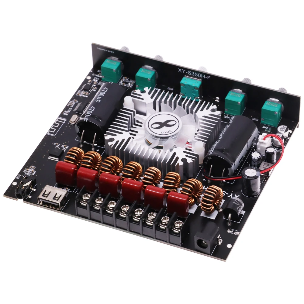 XY-S350H 2.1 Channel TPA3251 Bluetooth Power Amplifier Board Module High And Low Subwoofer 220W*2 + 350W